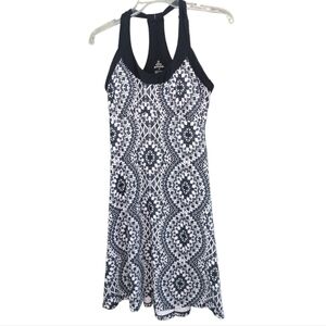 Black & White Patterned Racerback Dress